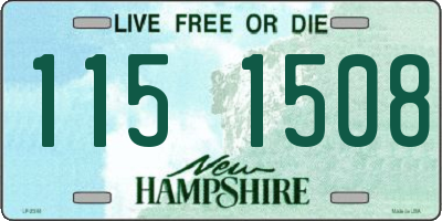 NH license plate 1151508