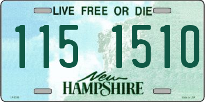 NH license plate 1151510
