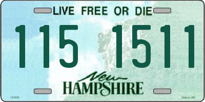 NH license plate 1151511