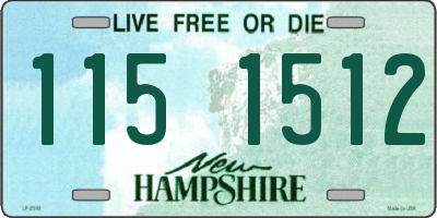 NH license plate 1151512