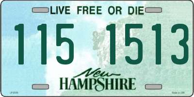 NH license plate 1151513