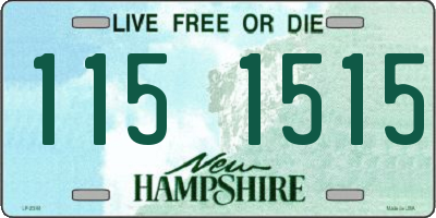 NH license plate 1151515