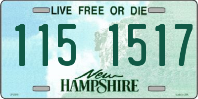 NH license plate 1151517