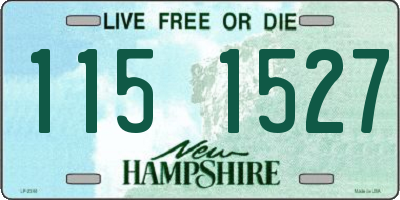 NH license plate 1151527