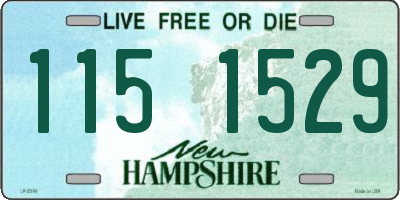 NH license plate 1151529