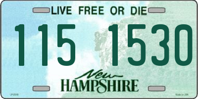 NH license plate 1151530