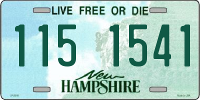 NH license plate 1151541