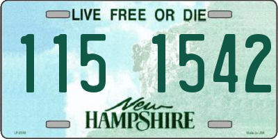 NH license plate 1151542