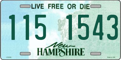 NH license plate 1151543