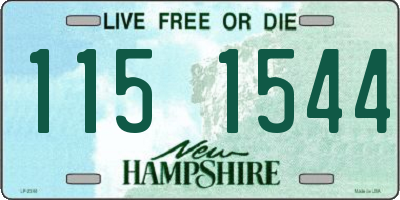 NH license plate 1151544