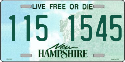 NH license plate 1151545