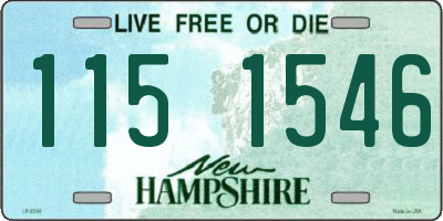 NH license plate 1151546