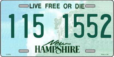 NH license plate 1151552