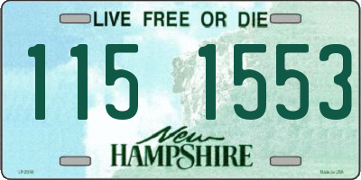 NH license plate 1151553