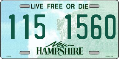 NH license plate 1151560