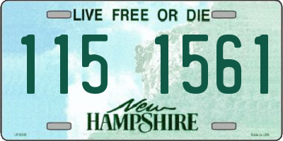 NH license plate 1151561