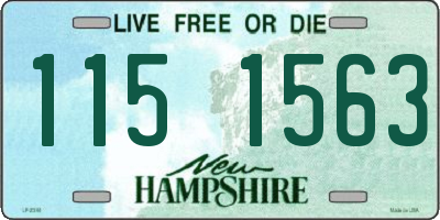 NH license plate 1151563