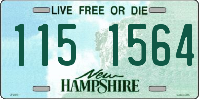 NH license plate 1151564