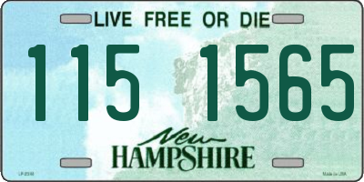 NH license plate 1151565