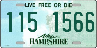 NH license plate 1151566