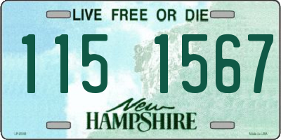 NH license plate 1151567