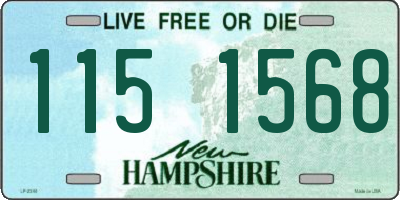 NH license plate 1151568
