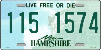 NH license plate 1151574