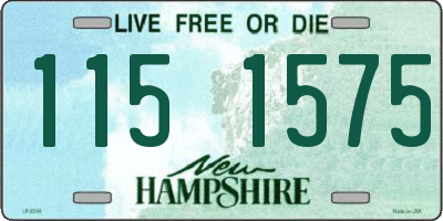 NH license plate 1151575
