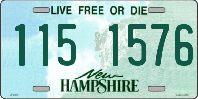 NH license plate 1151576