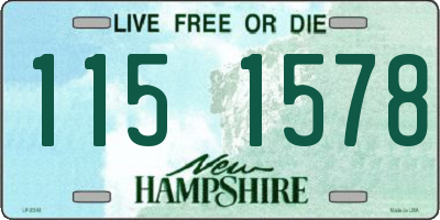 NH license plate 1151578