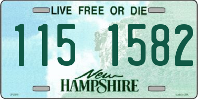 NH license plate 1151582