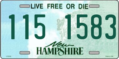NH license plate 1151583