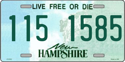 NH license plate 1151585