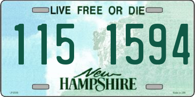 NH license plate 1151594