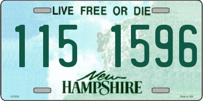 NH license plate 1151596