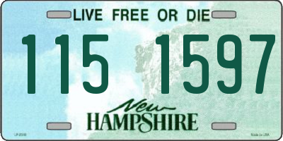 NH license plate 1151597