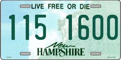 NH license plate 1151600
