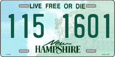 NH license plate 1151601