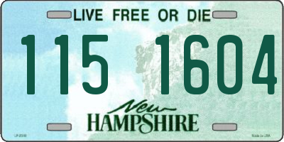 NH license plate 1151604