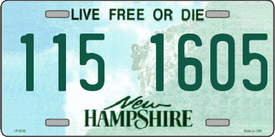 NH license plate 1151605