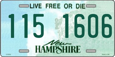 NH license plate 1151606