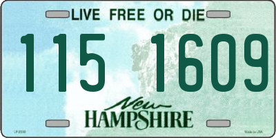 NH license plate 1151609