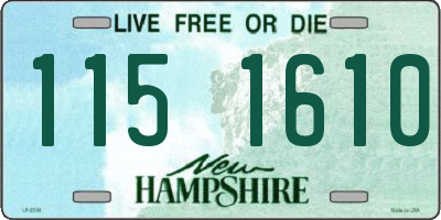 NH license plate 1151610
