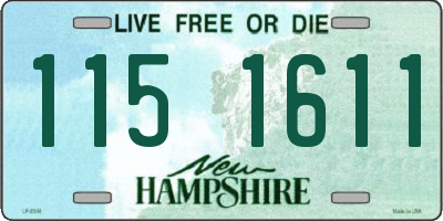 NH license plate 1151611