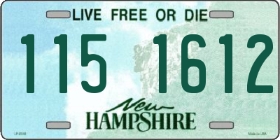 NH license plate 1151612