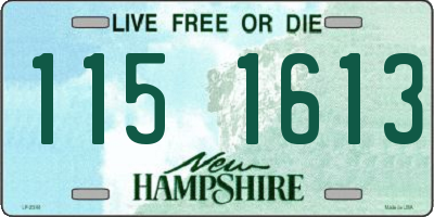 NH license plate 1151613