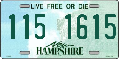 NH license plate 1151615