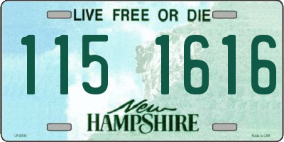 NH license plate 1151616