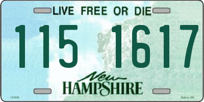 NH license plate 1151617