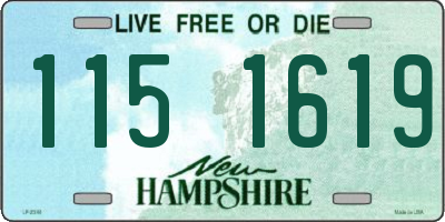 NH license plate 1151619